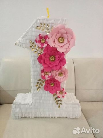 Объемная цифра на праздник, день рождение