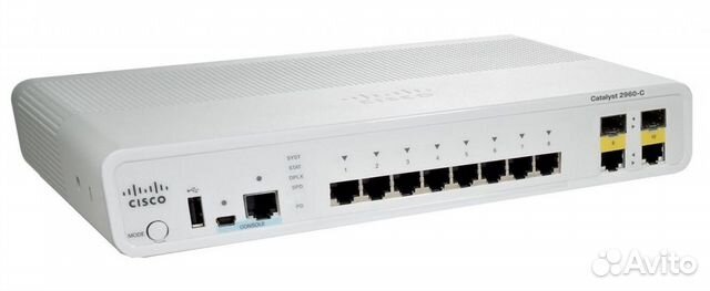 Коммутатор (свич) Cisco WS-C2960C-8TC-L C ндс