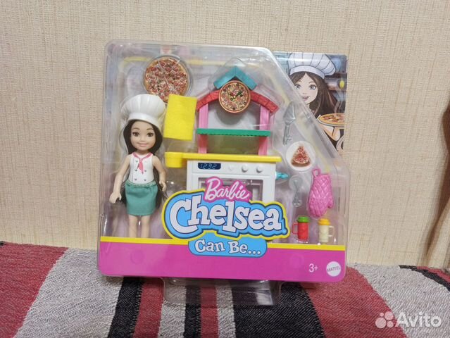 Кукла Челси (сестренка Барби) повар с пиццей