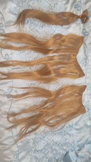 Волосы на заколках новые