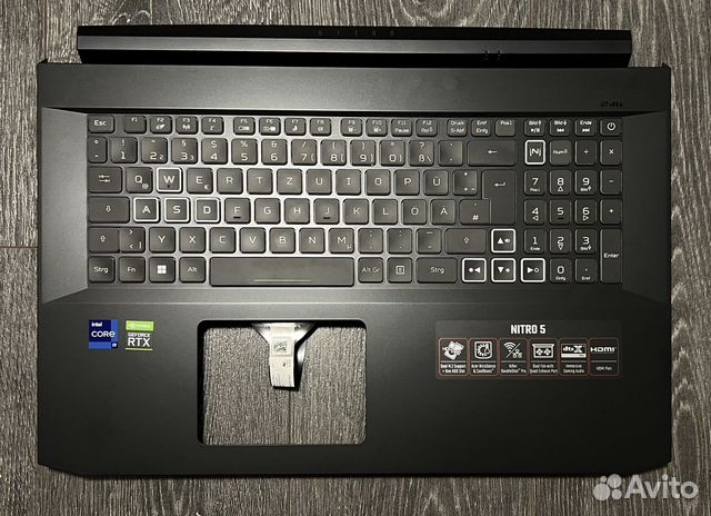Оригинальный топкейс RGB Acer Nitro 5 AN517-54