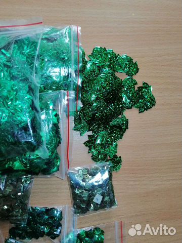 Бусины, бисер, пайетки