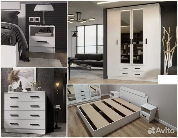 Спальный гарнитур Квадро белый