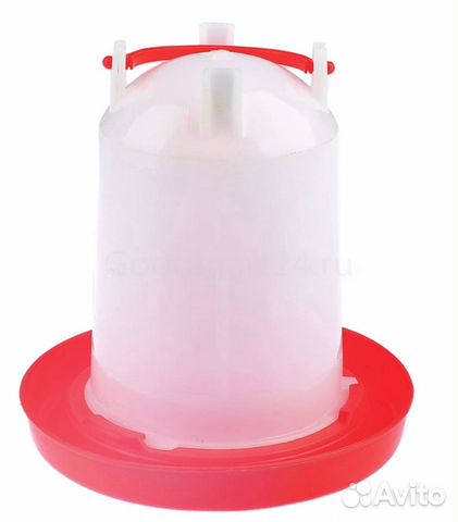 Поилка вакуумная на 1.5 литра, с ручкой