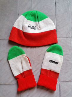 Новые шапка + варежки