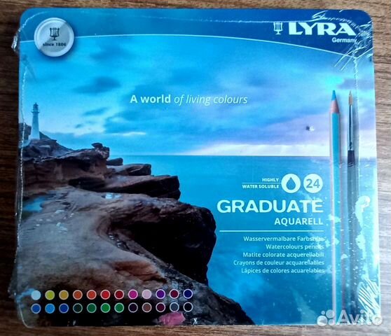 Цветные акварельные карандаши lyra