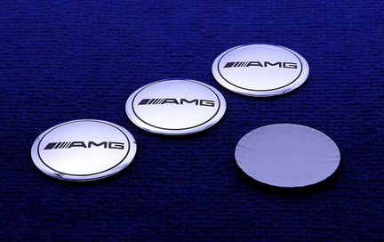 Комплект 3D наклеек колпачки Mercedes AMG 56 65 mm