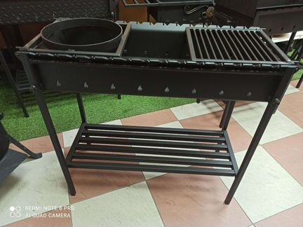 Мангал 5 мм. С подказанником и полочками