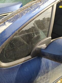 Левая передняя форточка пежо 307 синий рестайл