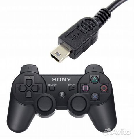 Как подключить джойстик ps3 к приставке Кабель зарядки DualShock ps3 (mini USB) купить в Иркутске Электроника Авито