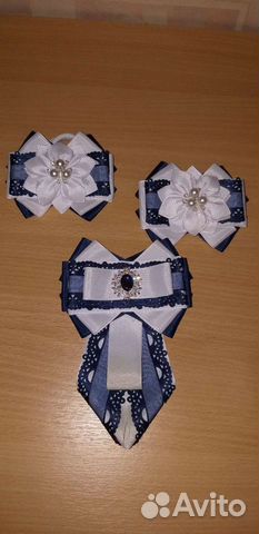 Комплект брошка и резинки