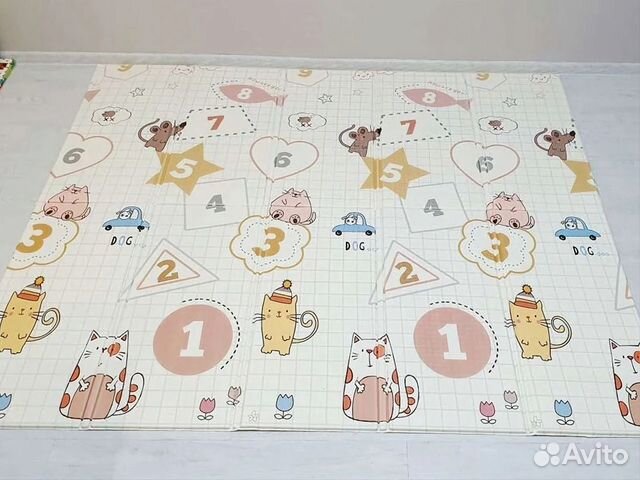 Складной детский коврик, новый (200х180х1 см)