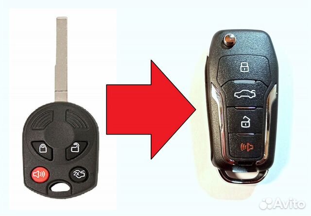 Ключ зажигания Ford Escape / 164-R8046 / выкидной