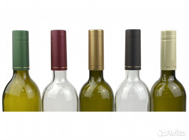 Термоусадочные колпачки для бутылок, 40 штук