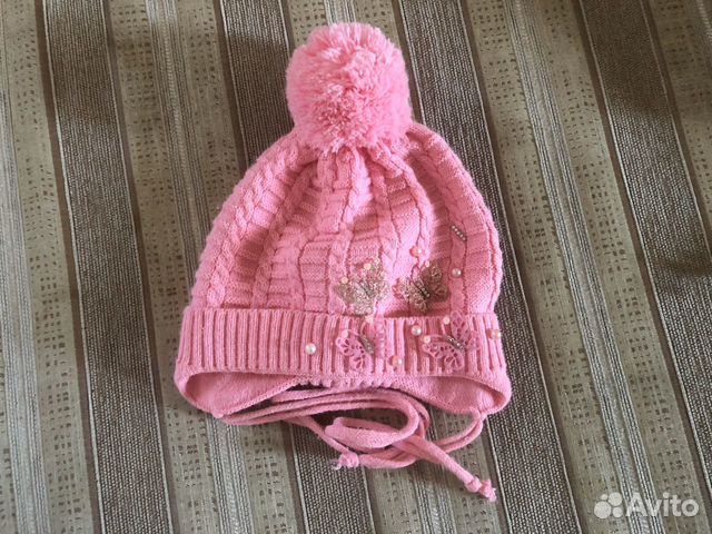 Шапка на девочку демисезонная весна/осень