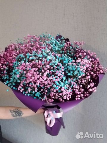 Букет цветов из гипсофилы