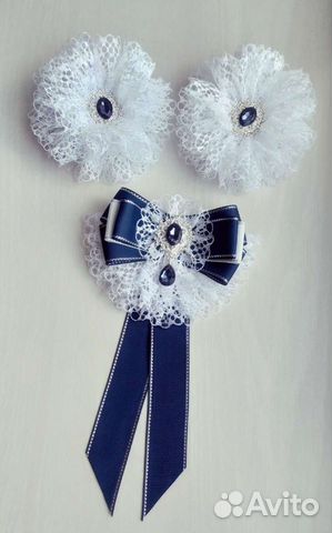 Школьный набор: бантики+галстук