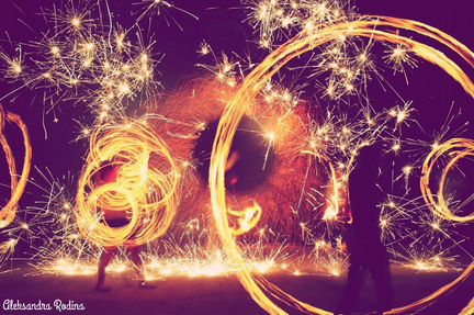 Фаер Шоу, Огненное Шоу, Светодиодное Шоу Ходулисты