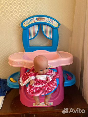 Центр по уходу полесье, стульчик для пупса