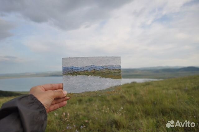 Картины Хакасия пленэр 10*15 (пейзаж)