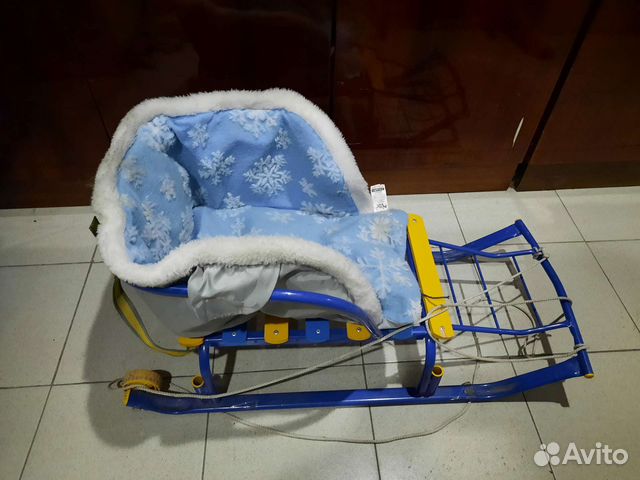 Детские санки с колесами бу