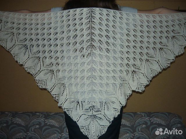 Шаль ручной работы