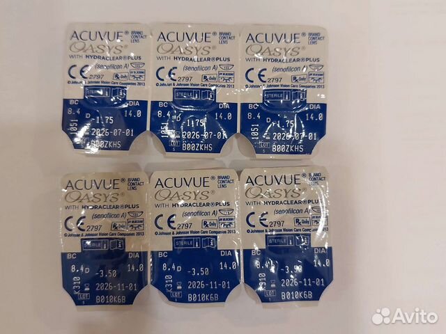 Линзы контактные acuvue oasys двухнедельные