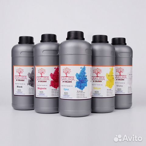 DTF чернила Sakura P-Trans по 100/250/1000 мл