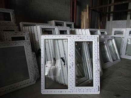 Окна пластиковые, не б\у (1200*1200 мм)