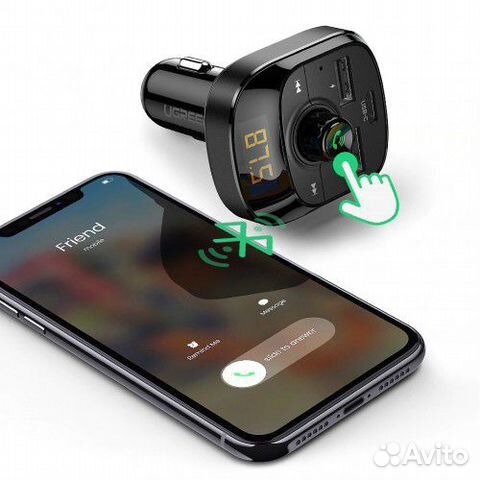 FM трансмиттер G-16 с Bluetooth + зарядка 2 USB