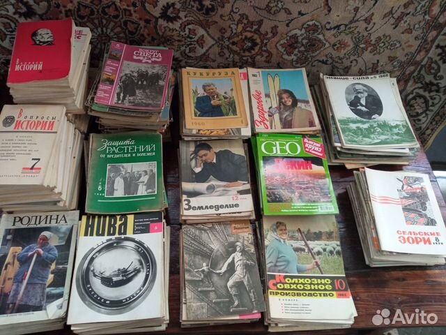 Большое колличество журналов СССР
