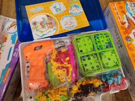 Конструктор с шуруповертом 237 деталей