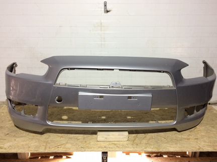 Бампер передний lancer 10 в цвет серебро
