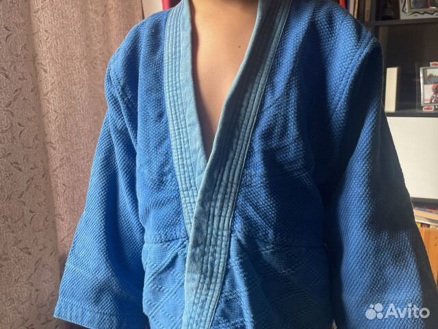 Кимоно для дзюдо детское синее