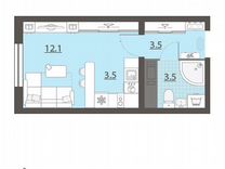 Квартира-студия, 23 м², 11/25 эт.