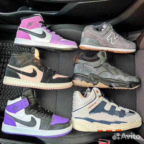 Кроссовки женские и мужские зимние мех Nike