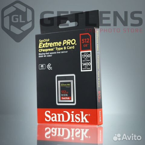Карта памяти SanDisk Extreme Pro CFExpress 512Gb