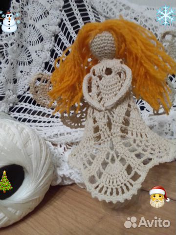 Ангел вязанный интерьерный