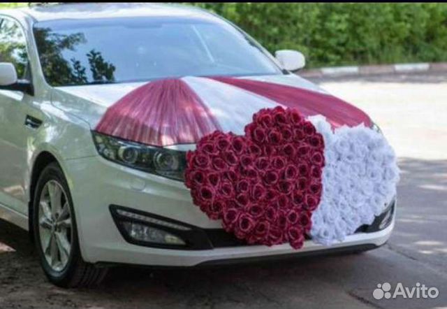 Украшения на свадебное авто