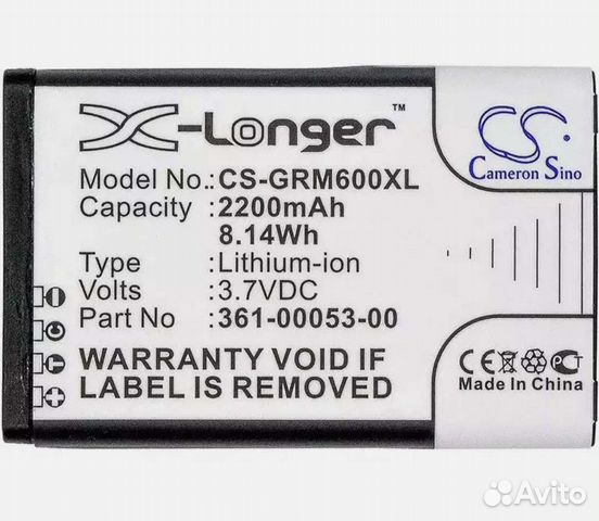 Аккумулятор для Гармин альфа 100, 200