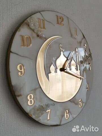 Часы настенные с мечетью. Мусульманские