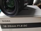 Объектив Sigma Art 18-35mm F1.8 для Canon объявление продам