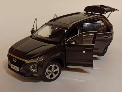 Hyundai Santafe 4 Brown 2019 Paudi 1:18