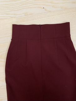 Юбка офисная, юбка карандаш бордовая calista