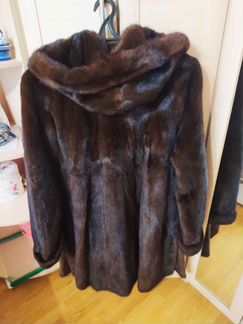 Шуба норковая целиковая. Размер 52-54