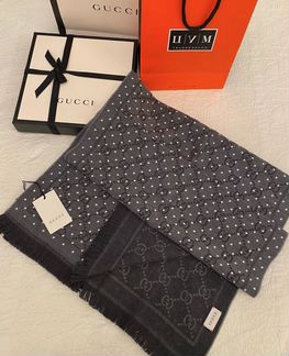 Шарф женский Gucci. Оригинал. Новый. Серый