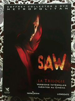 Трилогия фильма пила на 6DVD дисках. На английском