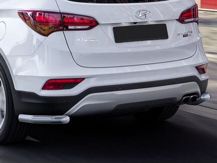 Защита бампера на Хендай Санта Фе