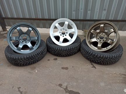 Комплект дисков Rays TE37 r14 4*98/4*100 ваз slik