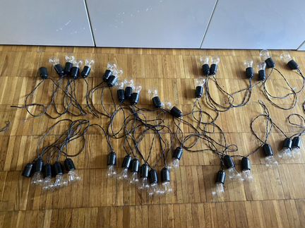 Гирлянда 25 метров ретролампочки Ильича